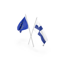 Europe And Finland Flags PNG & PSD Images