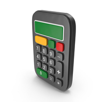 Cartoon Calculator Black PNG & PSD Images