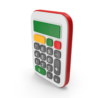 Cartoon Calculator Red PNG & PSD Images