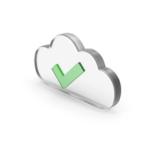 Cloud Checkmark Glass PNG & PSD Images