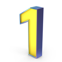 Number 1 PNG & PSD Images
