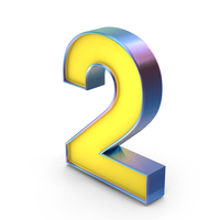 Number 2 PNG & PSD Images