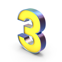 Number 3 PNG & PSD Images