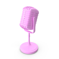 Pink Microphone PNG & PSD Images