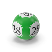 Bingo Ball 28 PNG & PSD Images