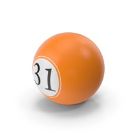 Bingo Ball 31 PNG & PSD Images