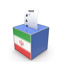 Iran Country Flag Election Vote Box PNG & PSD Images