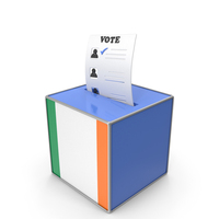 Ireland Country Flag Election Vote Box PNG & PSD Images
