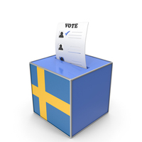 Sweden Country Flag Election Vote Box PNG & PSD Images