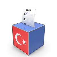 Turkey Country Flag Election Vote Box PNG & PSD Images