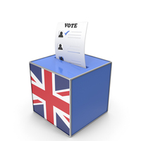 United Kingdom Country Flag Election Vote Box PNG & PSD Images