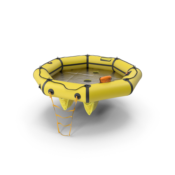Advanced Life Raft With Extras Yellow PNG & PSD Images