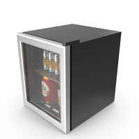 Beverage Cooler with Cans and Kegs PNG & PSD Images