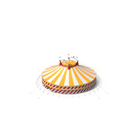 Classic Circus Tent with Flags PNG & PSD Images
