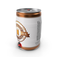Generic Beer Keg with Tap PNG & PSD Images