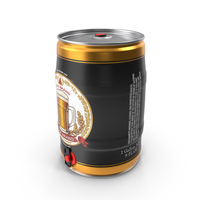 Generic Beer Keg with Tap Mockup PNG & PSD Images