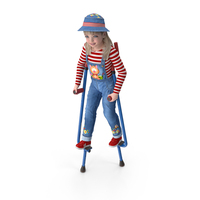 Girl On Walking Stilts PNG & PSD Images