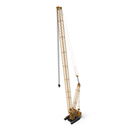 Heavy Lifting Crawler Crane Yellow PNG & PSD Images