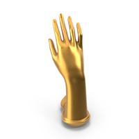 Jewelry Stand Right Hand Golden PNG & PSD Images