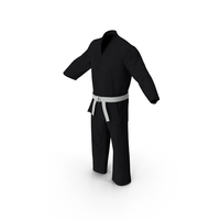 Karate Uniform With White Belt PNG & PSD Images
