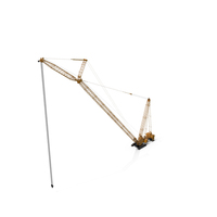 Crawler Crane With Lattice Boom For Construction PNG & PSD Images