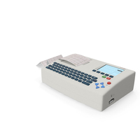 ECG Machine With Printout PNG & PSD Images