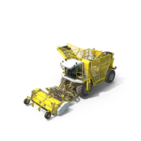 Farm Combine Beet Harvester Dusty Yellow PNG & PSD Images