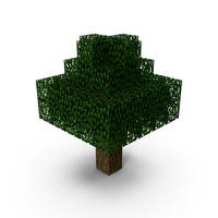 Minecraft Oak Tree PNG & PSD Images