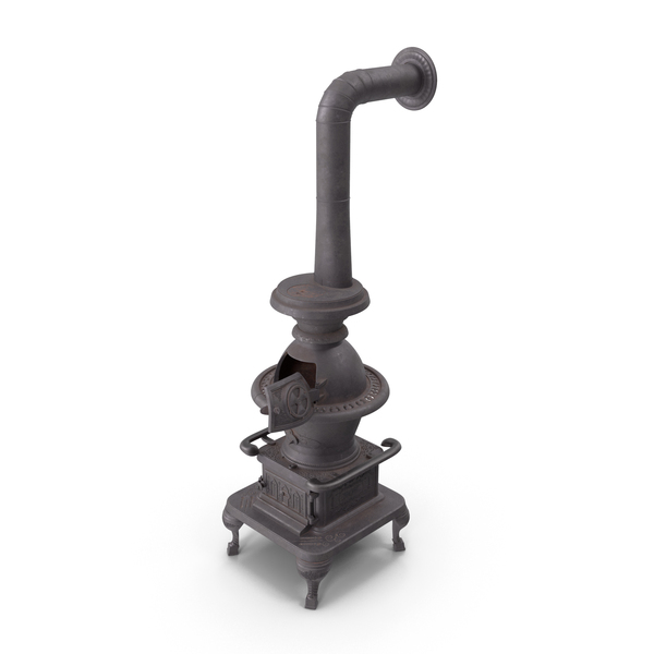 Old Potbelly Stove Open PNG & PSD Images
