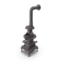 Old Potbelly Stove Open PNG & PSD Images