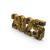 Gold Text 2025 PNG & PSD Images