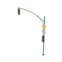Green Traffic Light Pole PNG & PSD Images