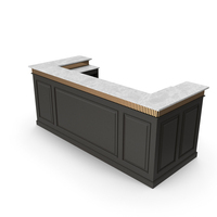 Black Modern Classic Counter Bar PNG & PSD Images