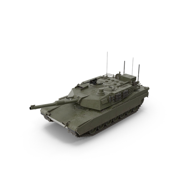M1A1 Abrams Main Battle Tank Green PNG & PSD Images