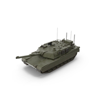 M1A1 Abrams Main Battle Tank Green PNG & PSD Images