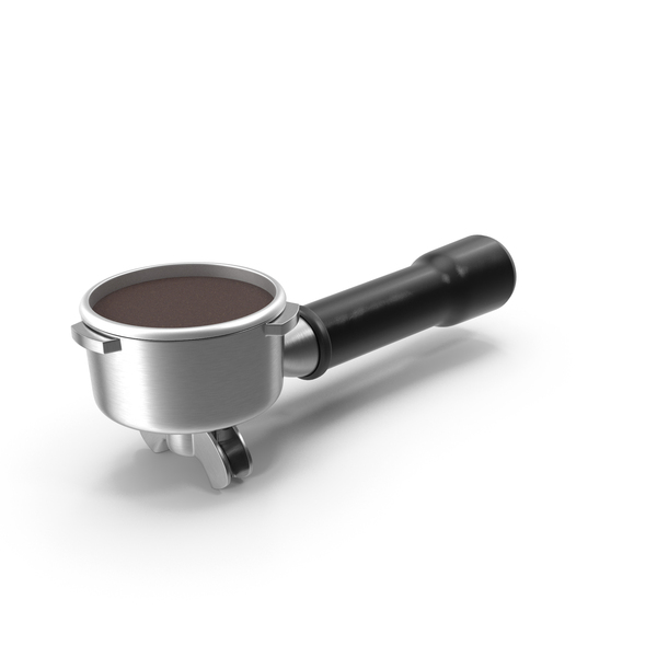 Portafilter With Pressed Ground Coffee PNG & PSD Images