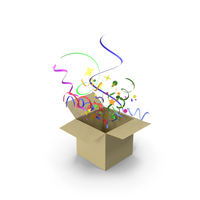Confetti Box PNG & PSD Images
