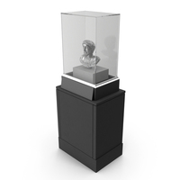 Silver Museum Exhibit in Stand PNG & PSD Images
