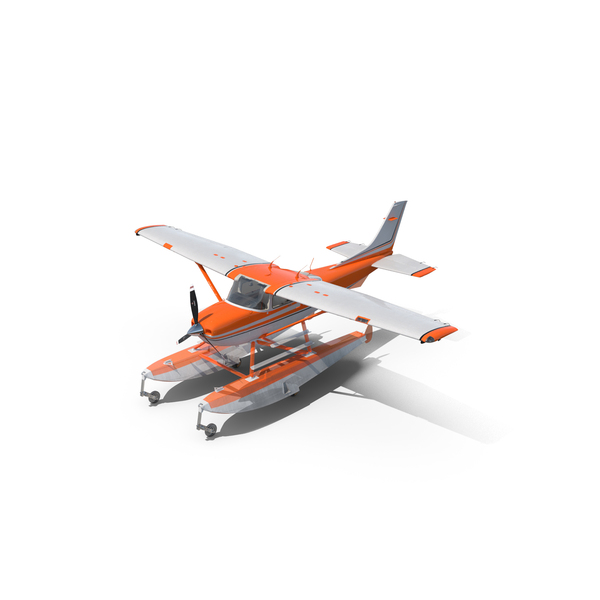Splash Seaplane Floats Orange PNG & PSD Images