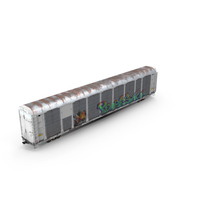 Generic Old Auto Rack Freight Car White PNG & PSD Images