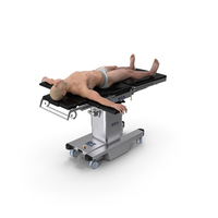 Man On Surgical Operating Table PNG & PSD Images