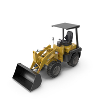 Small Agricultural Wheeled Loader PNG & PSD Images