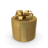 Gold Round Box PNG & PSD Images
