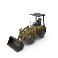 Small Used Agricultural Wheeled Loader PNG & PSD Images