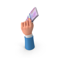 Euro 500 Lots Holding Left Hand Money PNG & PSD Images