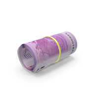 More Euro 500 Notes Rolled Bill PNG & PSD Images