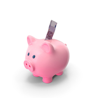 Single Euro 500 Note Save Piggy Bank PNG & PSD Images