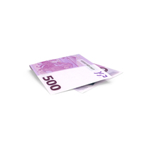 Single Euro 500 Note Fold Ground PNG & PSD Images