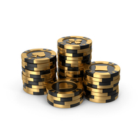 Casino Chips Gold PNG & PSD Images