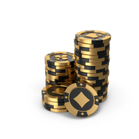 Gold Casino Chips PNG & PSD Images